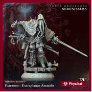Mindflayer Assassin Fighter Adventurer PC / NPC  | 28mm,32mm,54mm,75mm, 100mm Scales | Dungeons and Dragons | Pathfinder | Battle Wizard - Only-Games
