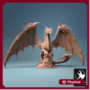 Chromatic Ancient Red Dragon- (4 sizes) D&D Miniature | 360mm Wing Span,175mm Height | Resin Figurine |Dungeons and Dragons 5e Pathfinder - Only-Games