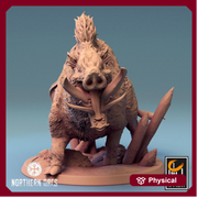 Wild Boar and Giant Boar Miniatures | Dungeons and Dragons 5e  | 28mm,32mm, 54mm, 75mm, 100mm Scale | Pathfinder | Rescale miniatures - Only-Games