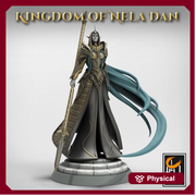 High Elf Female Lord Paladin, Moon Elf,  Eladrin  Unpainted Miniature | 28mm, 32mm,54mm,75mm Scales | Dungeons and Dragons | Pathfinder | - Only-Games