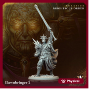 Goliath Paladin Cleric Fighter Knight Unpainted Miniature | 5 Sizes /Scales | Dungeons and Dragons | Pathfinder - Only-Games