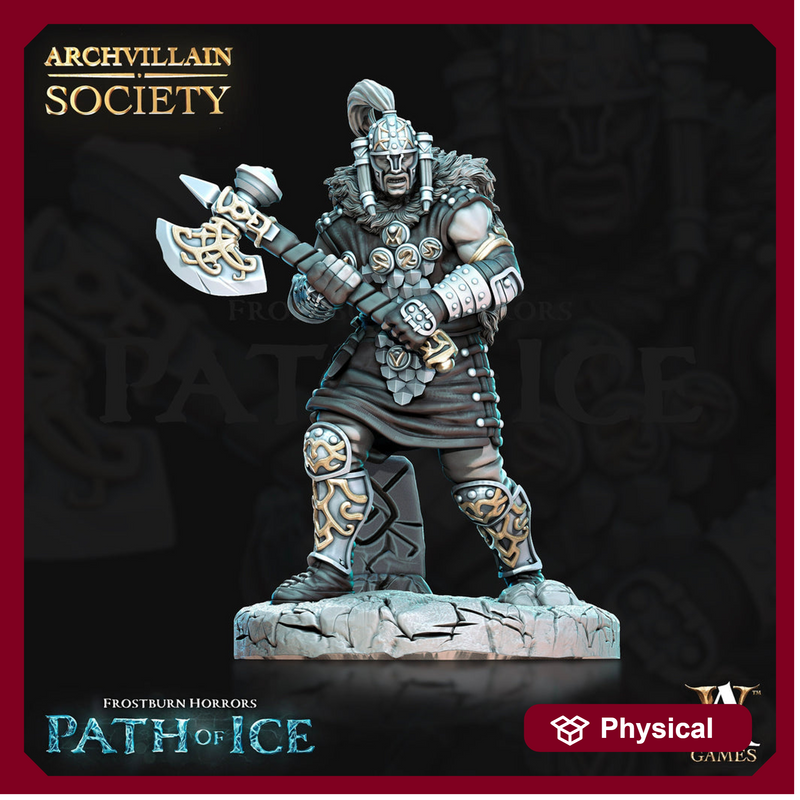 Human Male Fighter Barbarian Adventurer PC or NPC | 28mm, 32mm, 75mm Scales | Dungeons and Dragons | Pathfinder | - Only-Games