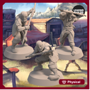 Acenii Barbarian Spearmen (3 unique miniatures) – 3D printable miniature – STL file