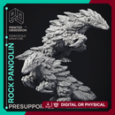 Rock Pangolin - Elemental Creature - 32mm scale - D&D
