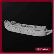1/700 & 1/1200 British Middle 98-gun 2nd rate with Gunwhales & Carronades - Only-Games