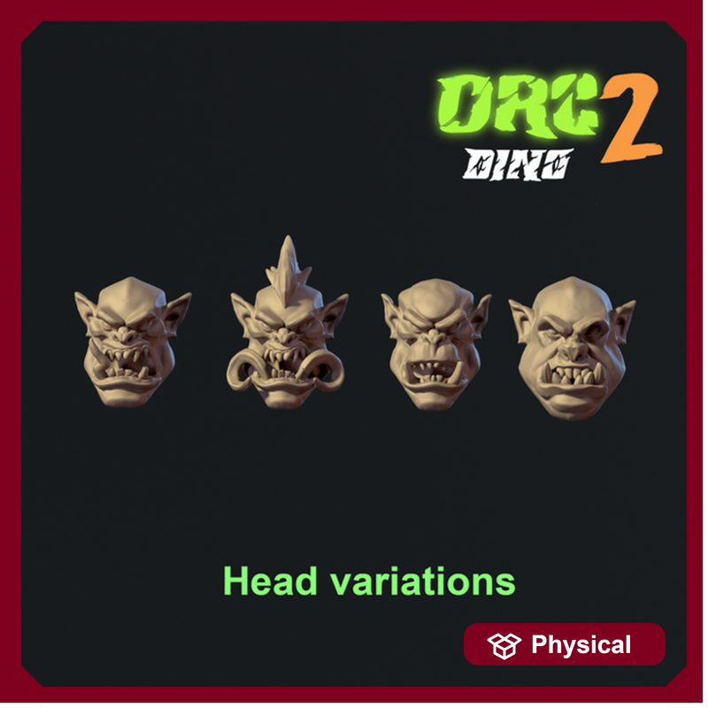 Orc head varations