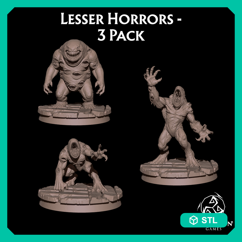 Lesser Horrors - Demons, Sluagh (3 Pack)