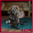 Gnoll Twin Blades - Frostgrave Pathfinder - Fantasy DND Bust - TytanTroll Miniatures