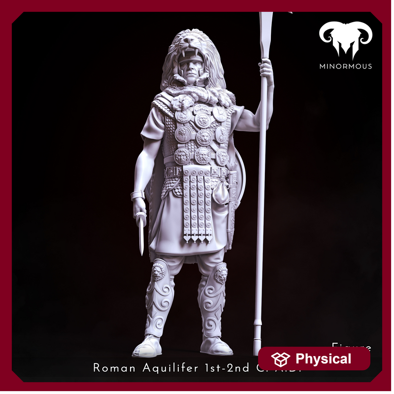 Figure - Roman Aquilifer 1st-2nd C. A.D. Looking at the Battlefield!