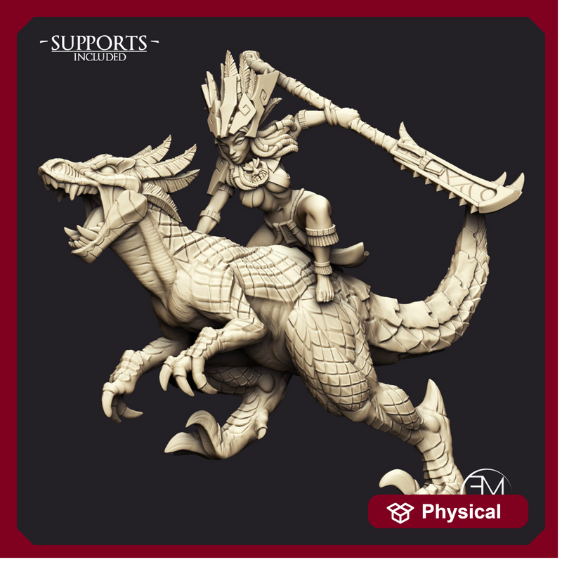 Tamaya, Princess on Raptor (AMAZONS! Kickstarter)