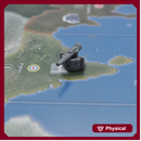 20pc 3D Printed Coastal Artillery Set | Coastal Defense Guns for Axis & Allies & WWII Wargaming