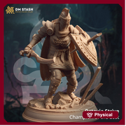 Female Fighter Ranger Paladin | Miniature | 28mm, 32mm, 75mm, 100mm Scales | Pathfinder Figure | DnD | Figurine unpainted | DM Stash - Only-Games
