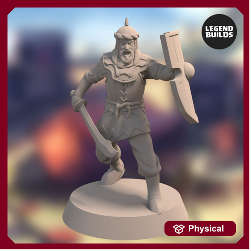 Empire of Jagrad Soldier with Sword - Pose 2 - 3D printable miniature – STL file - Only-Games