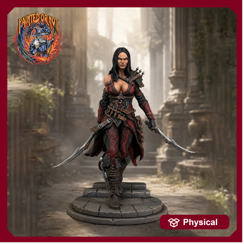 Assassin Miniature STL | Zylah Rogue | Digital Download - Only-Games
