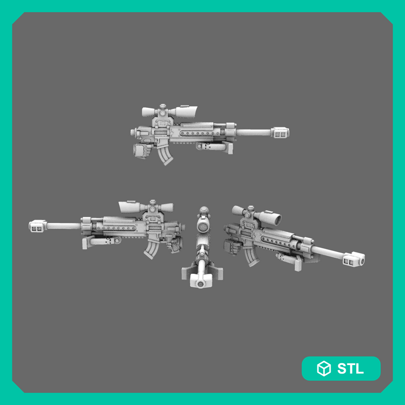 Space Knights AR Style Sniper Rifle RIGHT