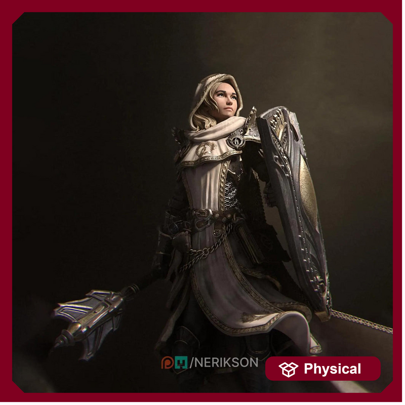 Female Human Cleric Light Domain 28mm 32mm 54mm 75mm 100mm DnD Miniature - Only-Games