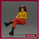 Stylish Woman Relaxing with Confident Poise