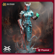 Female Tiefling Sorcerer Warlock Arcane Trickster  Miniature | 28mm, 32mm,54mm,75mm, 100mm Scales | Dungeons and Dragons  5E | DM Stash - Only-Games