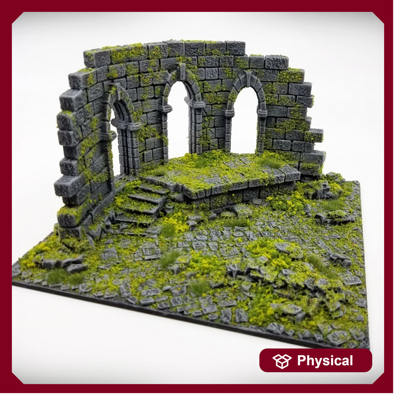 Ruined Temple Wall Tile C