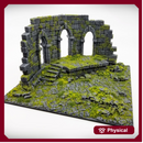 Ruined Temple Wall Tile C