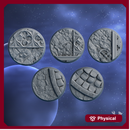 Silver Moon Bases Set 32mm