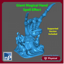 Giant Heavy Metal Hand Spell Effect