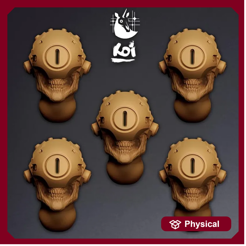 Techno Priests Type 5 - Miniature Heads