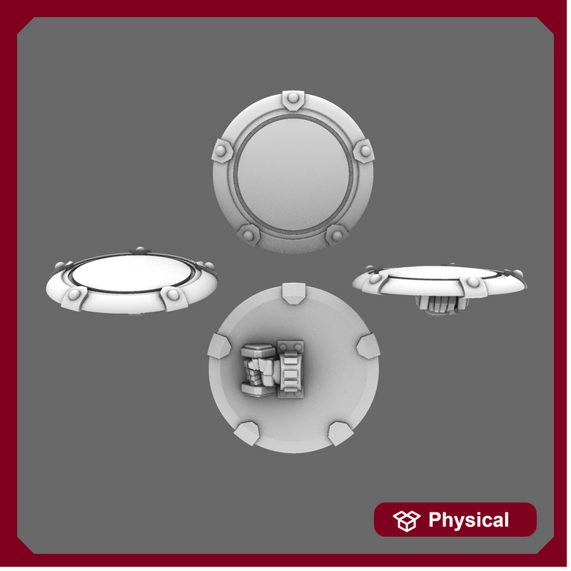 Space Knights Domed Shield Type B RIGHT X 5