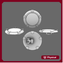 Space Knights Domed Shield Type B RIGHT X 5