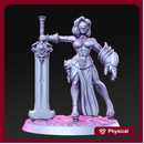 Justicia - Female  monster hunter - 32mm - DnD