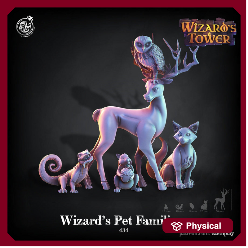 Cute Animal Familiares | 28mm,32mm, 75mm Scale | Ranger Animal NPC Miniature | Dungeons and Dragons | Pathfinder Miniatures | DnD dog mini | - Only-Games