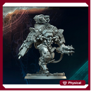 Sci-Fi  Chaos Demon Prince Mech Miniature | 32mm, 40mm, 50mm, 65mm 80mm BASE SIZES | Resin Unpainted | - Only-Games
