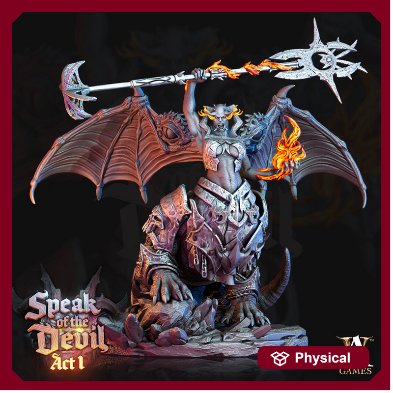 Demon Ogre Daemon Devil | 105mm tall | 28mm/ 32mm scale (Large and Huge ) | Dungeons and Dragons - Only-Games