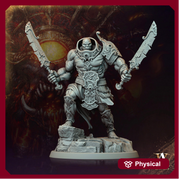 Half-Orc, Goliath Fighter Barbarian Dual Swords D&D 5e | Scales: 28mm, 32mm ,54mm, 75mm,100mm  Megaboss | Dungeons and Dragons | Pathfinder - Only-Games