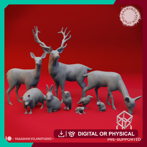 Forest Animals - Tabletop Props (Pre-Supported) - Only-Games