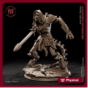 Undead Wight | 28mm, 32mm, 75mm Scale Resin Miniature | Flesh of Gods | Dungeons and Dragons | - Only-Games