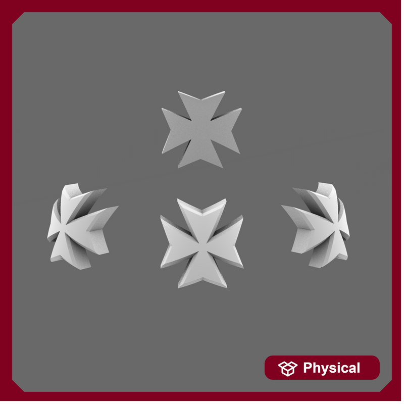 Space Templar Maltese Cross Shoulder Symbols x60