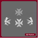 Space Templar Maltese Cross Shoulder Symbols x60