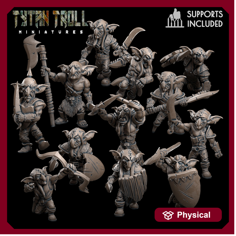 Goblin Raider Bundle - TytanTroll Miniatures - DnD - Fantasy