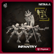 Legion Prime Infantry space soldier sci-fi Miniatures | 28mm, 32mm, 75mm | Nebula Unpainted | CastnPlay - Only-Games