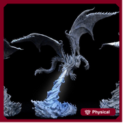 Flying Breath Weapon Dragon Miniature  | Available in Mature & Ancient sizes 215mm High | Dragon Statue | Figurine | Dungeons and Dragons 5e - Only-Games