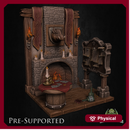 Tavern Scenary [32mm Scale] Wood Parquet Diorama