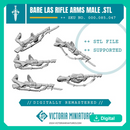 Bare Las Rifle Arms Male Remastered .STL