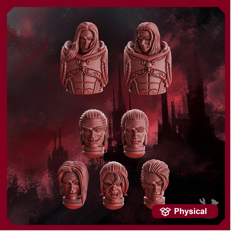 Crimson Wings Handsome Heads Set x7