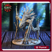 Twig Blight Treant Miniature | 100mm tall | 28mm/32mm scale |  | Dungeons and Dragons | Pathfinder | Clay Cyanide | - Only-Games