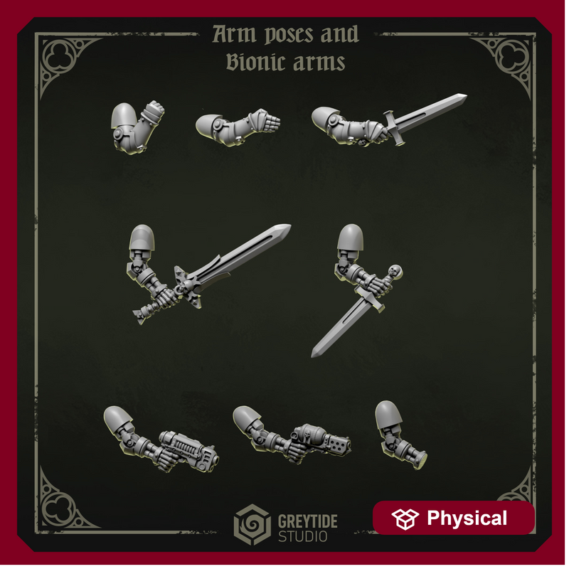 Arm poses and bionic arms Right hands EP