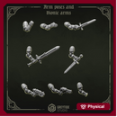 Arm poses and bionic arms Right hands EP