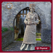 Female Noble Villager Resin Miniature | Available in 28mm, 32mm,54mm,75mm,100mm Scales | Pathfinder Figure DnD | Figurine unpainted | - Only-Games