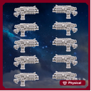 White Fangs Hunters Rifles Set x10