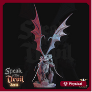 Greater Devil - Horned Devil Resin Miniature| Medium 40mm, Large 50mm, Huge 65mm (BASE Sizes) |  Nine Hells | Demon | Dungeons and Dragons | - Only-Games